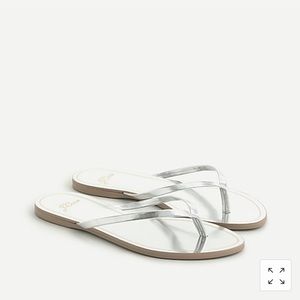 NTW J. Crew Capri metallic flip-flops